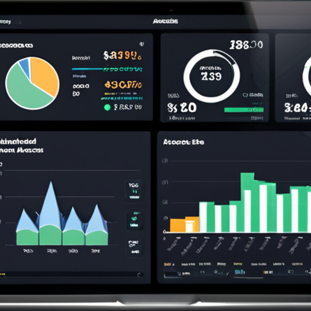 **Resource Overview with Digital Tools**: Create an image of a digital dashboard displaying financial resources, including income, expenses, and assets. The interface should look user-friendly, with graphs and charts visualizing financial data, emphasizing ease of access and organization.